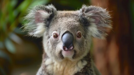 Obraz premium The beloved Australian koala, a symbol of warmth and good fortune.