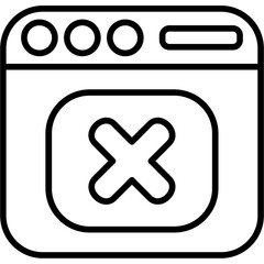 Fototapeta premium Rejected Icon