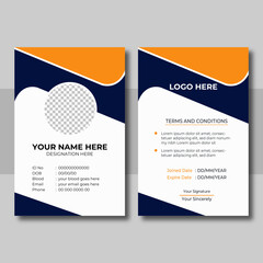 professional corporate id card template
