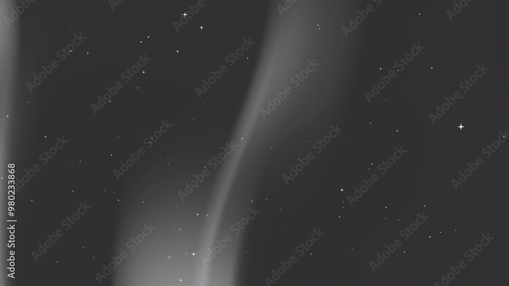 Poster black white gradient background with white stars and diagonal light, perfect for adding a cosmic or 