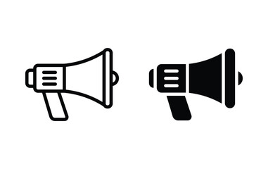 Megaphone icon, megaphone sign vector