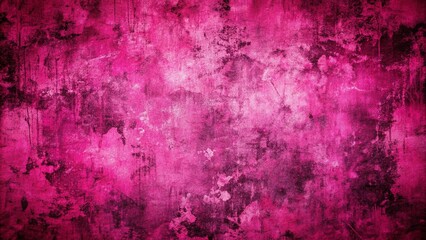 Obraz premium Vibrant pink grunge texture featuring abstract, rough, and chaotic patterns, evoking intense emotions, passion, and contrast, ideal for designs needing an edgy, energetic vibe.