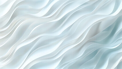 Fototapeta premium Minimalist Abstract Waves Background - Simple White & Blue Gradient