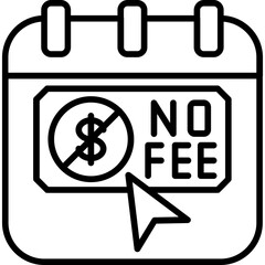 No Fee Icon