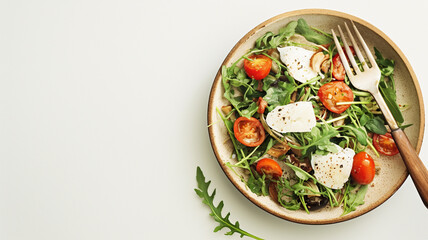 健康的なサラダのフレーム素材,文字入れ,タイトル,見出し,テキスト,