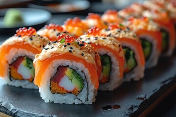 Salmon Sushi Rolls