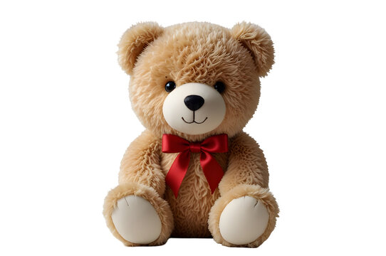 teddy bear isolated on white background, png image 