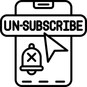 Unsubscribe Icon