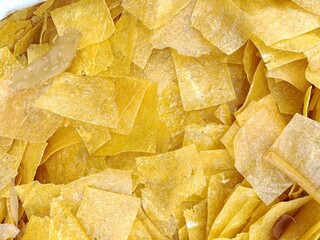 photo of a traditional market, selling various types of crackers