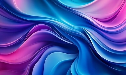 Naklejka premium Abstract blue and pink, purple wavy background with fluid design