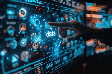 Finger touch screen, artificial intelligence big data