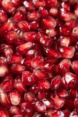 close up of pomegranate seeds texture background.