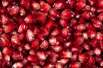 close up of pomegranate seeds texture background.