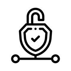 lock line icon
