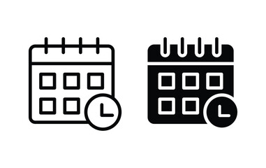 Calendar icon, calendar sign vector