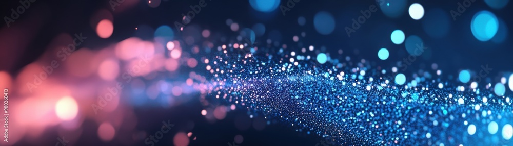 Poster colorful bokeh lights creating a dreamy, abstract background perfect for artistic projects and creat