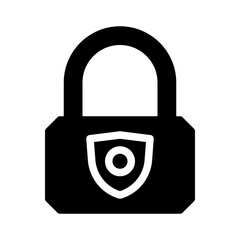 lock glyph icon