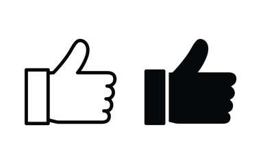 Like hand icon, Thumbs up icon vector