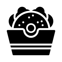 bagel glyph icon