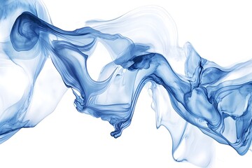 Obraz premium A long, flowing blue line that appears to be made of water