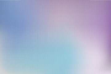 Ribbed glass effect on rainbow background, 3d rectangular background. Transparent shiny textured rectangular plate. Ribbed gradient pattern with light glare. Vector illustration