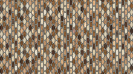wood seamless Wall and Floor with a modern abstract mosaic geometric pattern.
