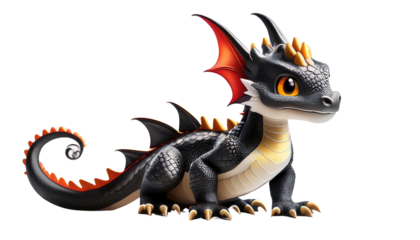 dragon isolated on white background