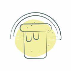 Icon Bucket. related to Hygiene symbol. Color Spot Style. simple design illustration