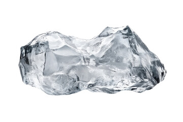 Fototapeta premium A realistic, clear ice chunk, perfect for illustrating cold, freshness, or winter themes in various creative projects. transparent background