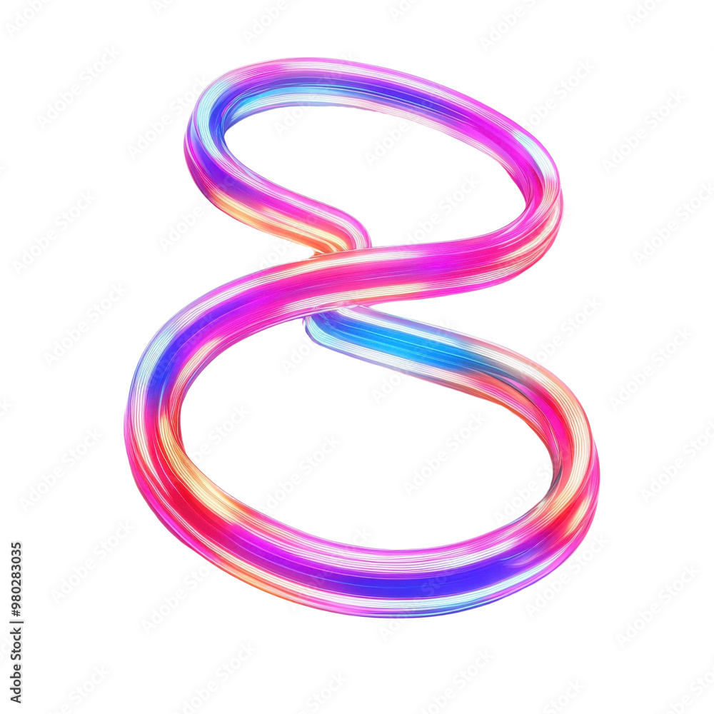Poster colorful and vibrant swirl design showcasing a loop, perfect for abstract art projects and dynamic b