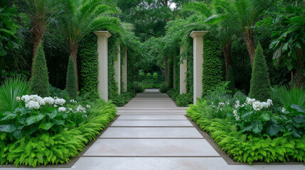 Elegant Stone Walkway