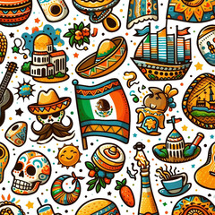 pattern with Hispanic Heritage Month