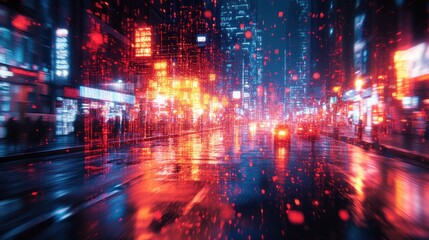 Fototapeta premium Cyberpunk Cityscape