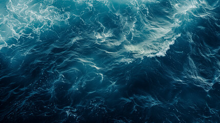 Fototapeta premium Eternal Blue: The Majestic Dance of Ocean Waves