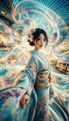 Fototapeta premium 着物の女性
