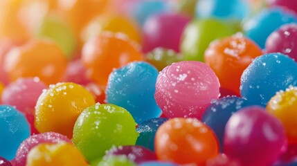 Colorful candy balls in a delightful mix of flavors and colors. Sweet treats bring fun and joy to every celebration.