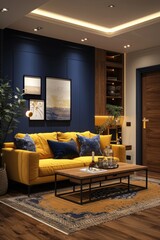 Fototapeta premium Sofa placed in the living room