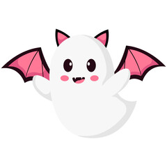 Cute Halloween Bat Ghost