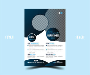 This is a business flyer with a unique, modern, and simple for business and financial goal.

