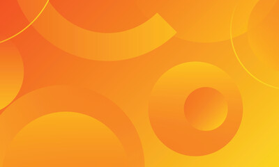 Abstract orange background with circles. Amazing Vector Illutration