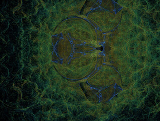 Imaginatory fractal abstract background Image