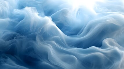 Fototapeta premium Soft swirling smoke in gray forming intricate abstract patterns