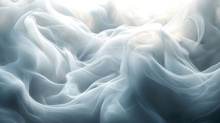 Obraz premium Swirling gray smoke forming delicate and intricate abstract patterns