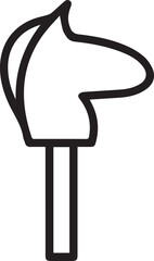 Horse icon symbol vector image Illustration
