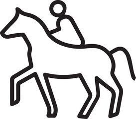 Horse icon symbol vector image Illustration
