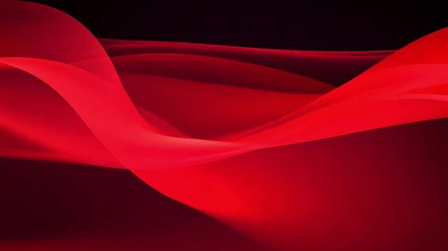 The flowing red gradient creates a sense of movement and energy against the dark backgrounds.