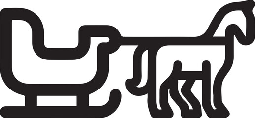 Horse icon symbol vector image Illustration
