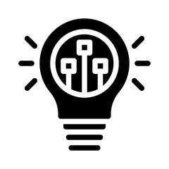 innovation glyph icon