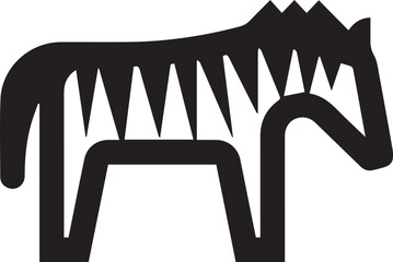 Horse icon symbol vector image Illustration
