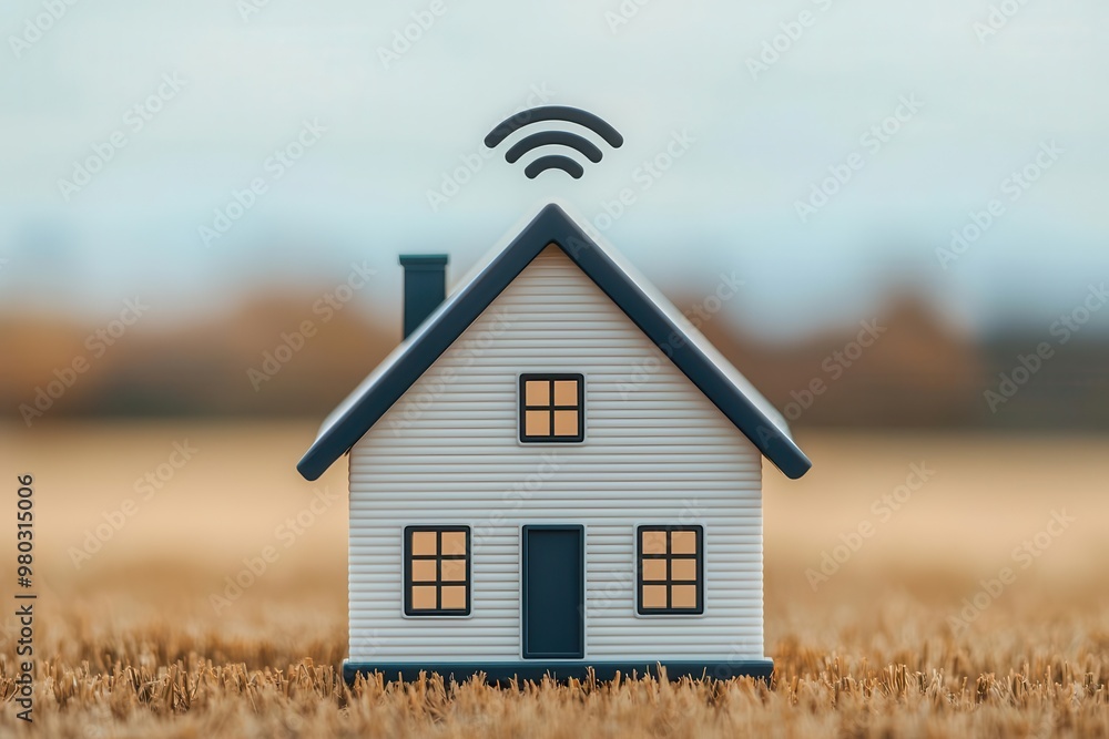 Aufkleber a smart home with multiple access points creating a mesh network